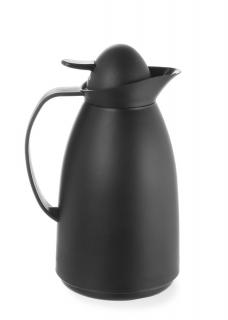 Termoska so sklenenou vložkou, HENDI, 1L, Čierna, ø140x(H)268mm