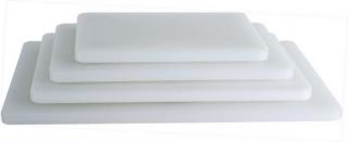 TOMGAST | Deska na krájení, barva bílá, velikost 30x22 cm (Polyetylenová deska na krájení potravin velikost (30x22x1 cm))