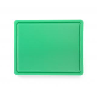 TOMGAST | Krájecí deska, barva zelená s drážkou, velikost 50x30cm (Krájecí deska polyethylenová, zelená s drážkou, velikost 50x30cm)