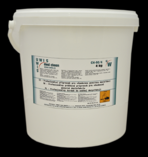 UWIS | Práškový dezinfekční prostředek, balení 4 kg (Dezinfekce v prášku, Desi clean, balení 4 kg)