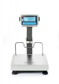 Váha s platformou LCD so skladacím stĺpikom a legalizáciou, rad EKO+, 60 kg, TEM, 350x400x(H)522mm