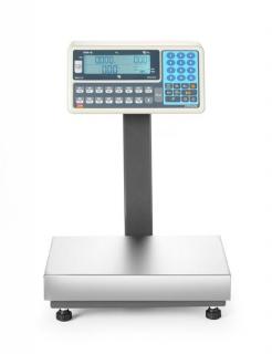Váha s platformou LCD so stĺpcom a legalizáciou, 60 kg, TEM, 342x386x(H)499mm