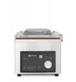 Vákuový baliaci stroj Profi Line - komorový, HENDI, Profi Line, Zváracia lišta 260 mm, 230V/370W, 330x480x(H)360mm