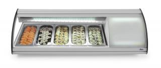 Vitrína na Sushi 5x GN 1/3, Arktic, 230V/160W, 1307x445x(H)327mm