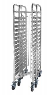 Vozík na prepravu nádob, kompaktný – 15x GN 1/1, HENDI, 445x610x(H)1710mm