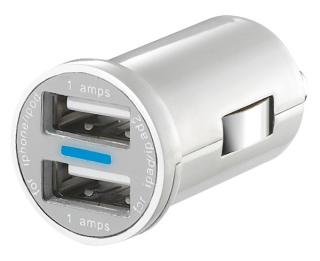 Adaptér USB 12V / 5V / 2x1A micro