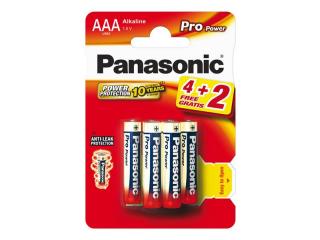Batéria AAA(LR03) alkalická PANASONIC Pro Power 6BP