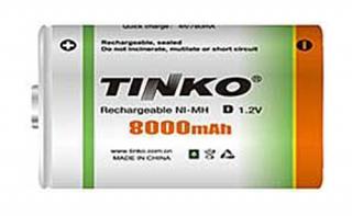 Batéria D (R20) nabíjacia TINKO NiMH 8000mAh