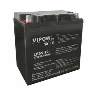 Batéria olovená 12V/55Ah VIPOW bezúdržbový akumulátor