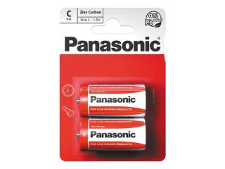 Batéria R14 (C) Red zinkouhlíková, PANASONIC 2BP