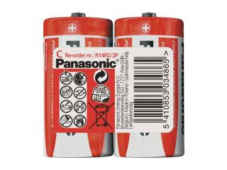 Batéria R14 (C) Red zinkouhlíková, PANASONIC 2S