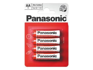 Batéria R6 (AA) Red zinkouhlíková, PANASONIC 4BP