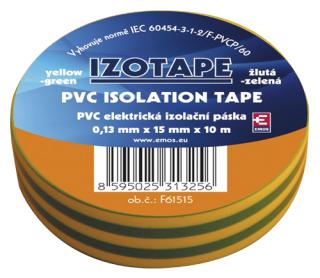 Izolačná páska PVC 15 10m zelenožltá