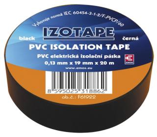 Izolačná páska PVC 19 20m čierna