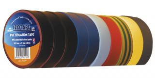 Izolačná páska PVC 19 20m farebný mix 10ks
