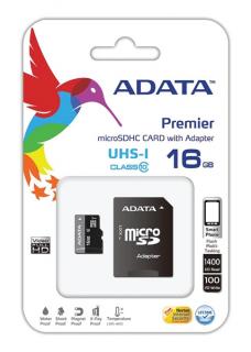 Karta pamäťová ADATA Micro SDHC 16GB Class 10 plus ...