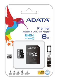 Karta pamäťová ADATA Micro SDHC 8GB Class 10 plus ...
