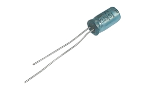 Kondenzátor elektrolytický 1M 100V 6x12-2.5 rad.C