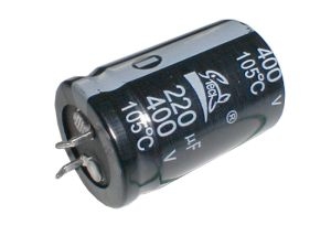 Kondenzátor elektrolytický 220M 400V 25x42-10 105*C rad.C ...