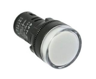 Kontrolka 230V LED 29mm, biela