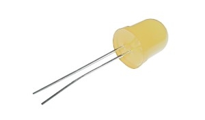 LED 10mm žltá difúzna