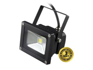 LED vonkajší reflektor, 10W, 700lm, AC 230V, čierny