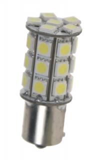 LED žiarovka 12V s päticou BA15s biela, 27LED 3SMD 95103