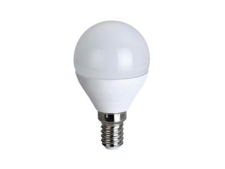 LED žiarovka, miniglobe, 6W, E14, 3000K, 420lm, biele ...
