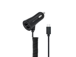 Nabíjačka do auta USB 2x 2.4A + kábel Micro USB