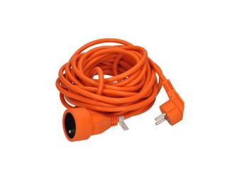 Predlžovací kábel - spojka, 1 zásuvka, oranžová, 10m