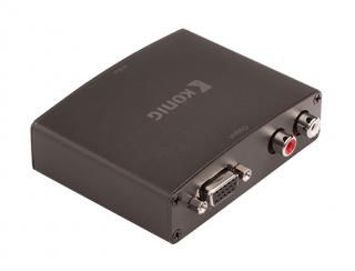 Prevodník 1x HDMI vstup - 1x VGA + 2x RCA výstup KÖNIG ...