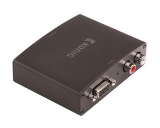 Prevodník 1x VGA + 2x RCA vstup - 1x HDMI výstup KÖNIG ...