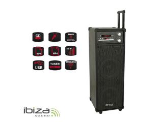 Rečnícky systém s karaoke IBIZA PORT8CD-VHF prenosný