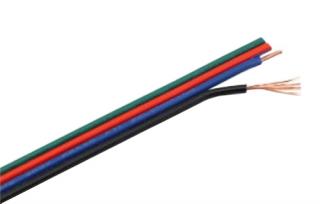 RGB kábel pre LED pásiky, 4 x 0,3 mm2