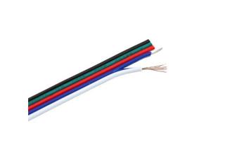RGBW kábel pre LED pásiky, 5 x 0,3 mm2 metráž -1m