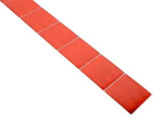 Samolepiaca páska reflexná delená 1m x 5cm červená
