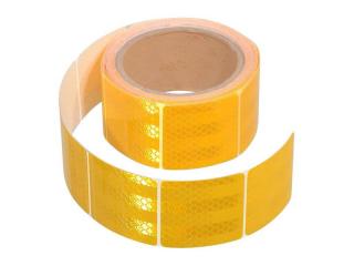 Samolepiaca páska reflexná delená 5m x 5cm žltá (rolka ...