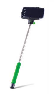 Selfie tyč so spúšťou BLUETOOTH FOREVER MP-100 zelená