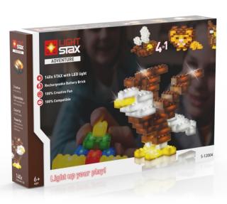 Stavebnica LIGHT STAX ADVENTURE 4v1 kompatibilná s LEGO