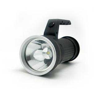 Svietidlo LED 2v1, 3W CREE + 6x SMD LED, čierna, 3 x AA ...