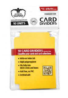 Deck Dividers Ultimate Guard (10) - Yellow - rozdeľovače kariet