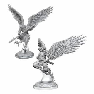 Dungeons &amp; Dragons Nolzur's Marvelous Miniatures -  Aarakocra Fighters  2-Pack, 4 cm
