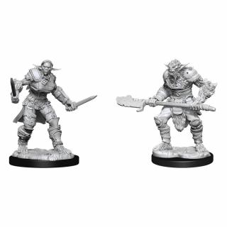 Dungeons &amp; Dragons Nolzur's Marvelous Miniatures - Bugbear Barbarian + Bugbear Rogue 2-Pack, 4 cm