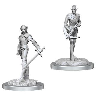 Dungeons &amp; Dragons Nolzur's Marvelous Miniatures - Drow Fighters 2-Pack, 4 cm