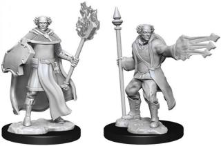Dungeons &amp; Dragons Nolzur's Marvelous Miniatures -  Multiclass Cleric + Wizard Male 2-Pack, 4 cm