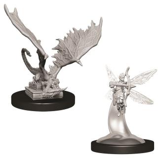 Dungeons &amp; Dragons Nolzur's Marvelous Miniatures - Sprite &amp; Pseudodragon 2-Pack, 4 cm