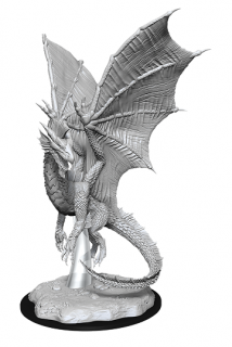 Dungeons &amp; Dragons Nolzur's Marvelous Miniatures - Young Silver Dragon, 14 cm