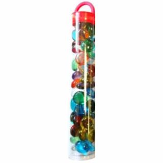 Kamienky Glass Stones (40/4“ tube) - Assorted Translucent / Mix priesvitné