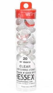 Kamienky Glass Stones (40/4“ tube) - Clear