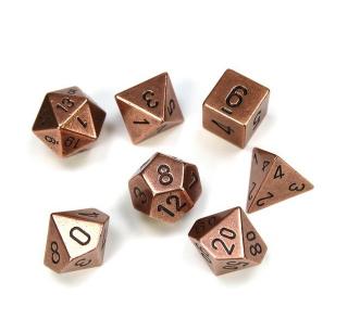 Kocka Set (7) - Solid Metal Copper